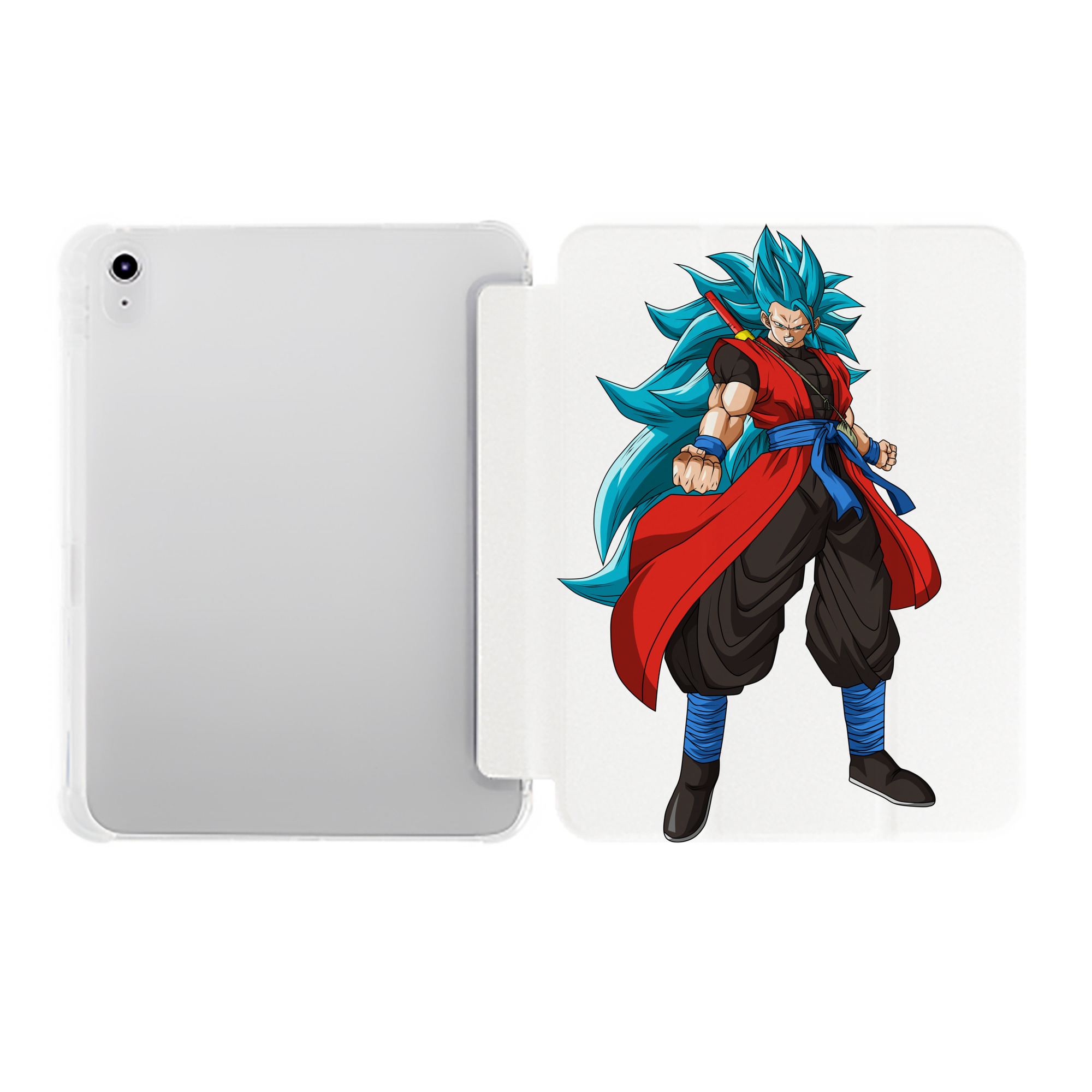 （画像用） ドラゴンボール ベジット DRAGON BALL Vegetto IPad ケース ペン収納付き 三つ折りスタンド PUレザー×シリコン 対応機種9.5/10.5/10.9インチ
